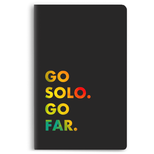 Go Solo Go Far Notebook - morecurry